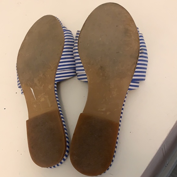 Blue stripe sandals - Picture 3 of 5